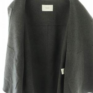 Framework 24AW ハミルトンリバークルーネックコート 36 グレー