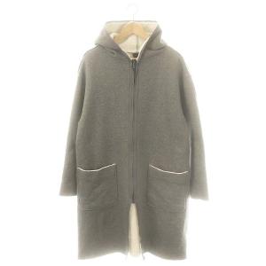 long zip-up parka ロングジップパーカー M グレー 1319 cj49c /DF OS