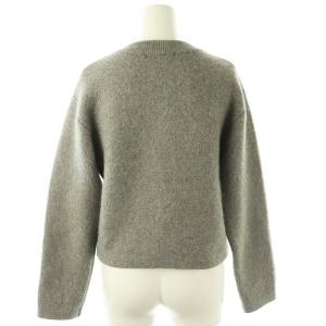 SNIDEL 24AW フォックスファーニットジャケット ノーカラー F グレー /MI OS