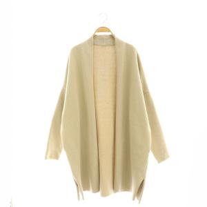 Twins cotton ショートガウン ニット 長袖 ベージュ /HK OS