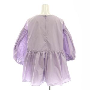 ESTNATION タフタボリュームブラウス 七分袖 38 ラベンダー /HK OS