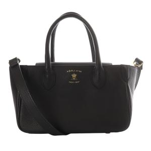 2WAY ミニトートバッグ ハンドバッグ ショルダーバッグ ロゴ 黒 ブラック /SR16