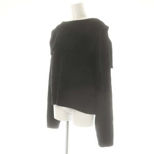 IENA 24AW IENA BLACK セーラーカラーニット セーター ウール F 黒 /MI OS