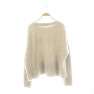 SHIPS FOX クルーネック プルオーバー ニット セーター 長袖 ONE-SIZE グレージュ /DF OS