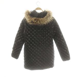 DUVETICA ACCA ダイヤキルティング ダウンコート 42 黒 /MI OS