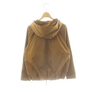 ANAYI ブライトツイルギャザーブルゾン マウンテンパーカー ジャケット 38 キャメル /DF OS