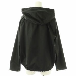 ANAYI ブライトツイルギャザーブルゾン マウンテンパーカー ジップアップ 36 黒 ブラック /AT OS