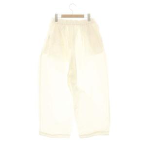 pas de calais 30ウェザーパンツ ワイドパンツ 36 ホワイト 8406 /DF OS