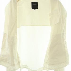 pas de calais 3244 30ウェザージャケット スタンドカラー アウター 薄手 コットン 36 白 ホワイト /NR