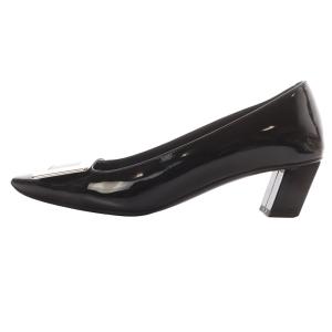 ROGER VIVIER ベルヴィヴィエ エナメル パンプス 36.5 ブラック