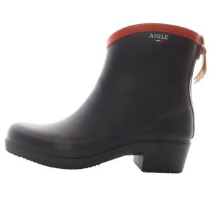 エーグル レインブーツ ショート 38 24cm 紺 ネイビー /SR36