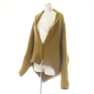 Jocomomola de Sybilla ウール アルパカ混 カーディガン ニット 40 マスタード 茶 /MI OS