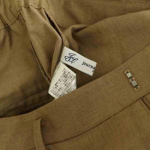 JOURNAL STANDARD LUXE 23SS トロピカル タックパンツ ワイド ストレッチ ハイウエスト M ブラウン /MY OS