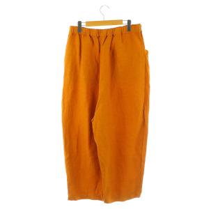 JOURNAL STANDARD LUXE 23SS ポプリンワッシャー イージーパンツ ワイド リネン混 オレンジ /MY OS