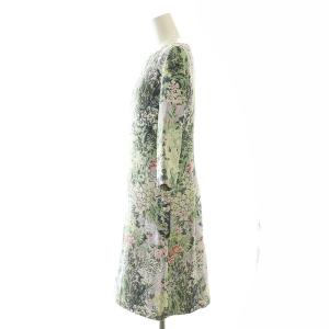 SYBILLA 花柄刺繍ワンピース 膝丈 七分袖 M マルチカラー /DO OS