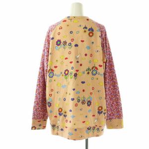 tsumori chisato SLEEP セットアップ カットソー パンツ 総柄 パジャマ ルームウェア L オレンジベージュ マルチカラー /MI