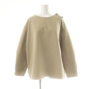 近年モデル アクリル混ポンチ・メタルボタンプルオーバー カットソー XXL ベージュ /MI OS