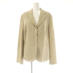 BURBERRY LONDON スーツ セットアップ リネン テーラードジャケット パンツ 44 42 ベージュ /DF OS