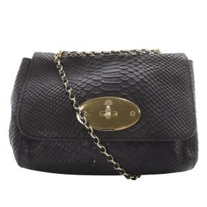 ショルダーバッグ チェーン レザー ブラック