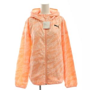 エッセンシャル AOP ウィンドブレーカー ジャケット フード 総柄 L ピンク /AT OS