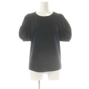 クチュール COUTURE パフスリーブ プルオーバー カットソー 半袖 32 ネイビー /HK OS