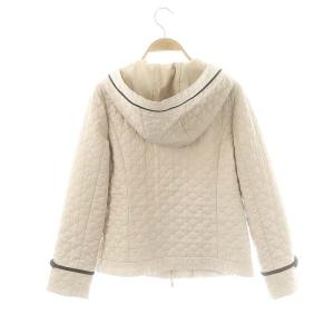 TOCCA LAURA ショートコート キルティング フード 中綿 0 ライトベージュ /MI OS