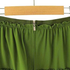 FOXEY NEW YORK 41285 ミスグロリア ティアードスカート ギャザースカート フレア 38 モスグリーン /ES OS