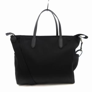 kate spade new york 美品 2WAY トートバッグ ショルダーバッグ ナイロン ロゴ 黒 ブラック /FT