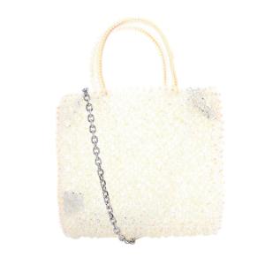 ANTEPRIMA ステッラ チェーンショルダー 2way ミニ ワイヤーバッグ アイボリー