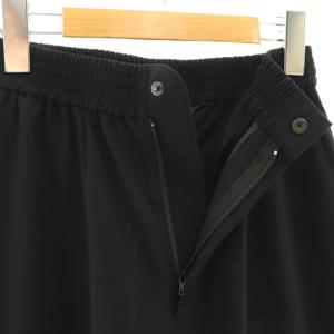 HYKE 23SS STRETCH TAPERED PANTS パンツ テーパード イージー 1 ブラック /HK