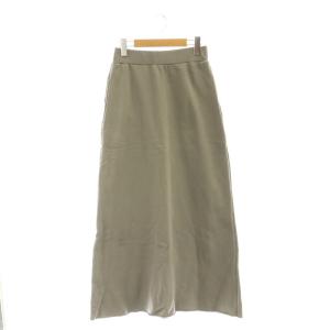 30/10コットン裏毛 マキシスカート ロング 1 グレー /HK OS