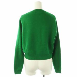 CABaN コットンカシミヤ クルーネックカーディガン ニット 長袖 XS グリーン /HK OS