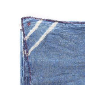 45rpm 藍染め 風呂敷 スカーフ ストール ガーゼ地 青 ブルー /SB OS