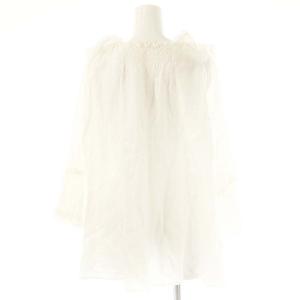 franche lippée レースカラー 長袖 ブラウス M 白 /MI OS