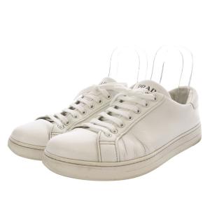 PRADA スニーカー ローカット レザー 8 ホワイト 2EG381 /YO22