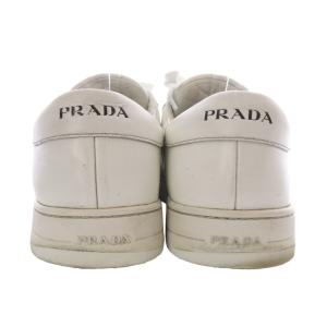 PRADA スニーカー ローカット レザー 8 ホワイト 2EG381 /YO22