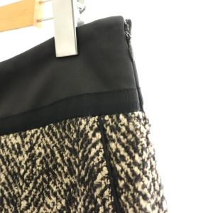 ADORE ループツィードワイドパンツ 36 ベージュ ブラック /DF OS