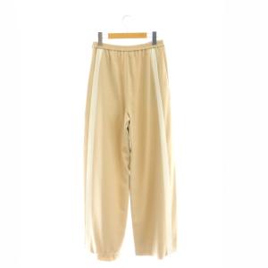ADORE クールジョーゼットサイドライン入りワイドパンツ 36 ベージュ /DF OS