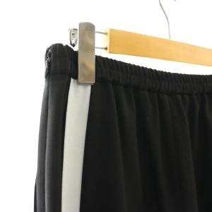 ADORE クールジョーゼットサイドライン入りワイドパンツ 36 ブラック /DF OS