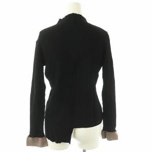 ADORE アクセントラインニット トップス タイトスカート セットアップ 38 ブラック /DF OS