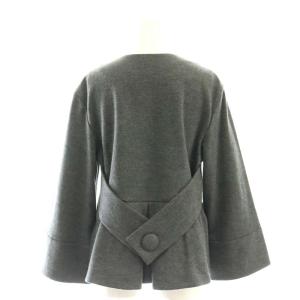 ADORE ミルドスムース ノーカラージャケット ラップスカート セットアップ 上下 38 36 グレー /AT OS