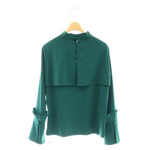 ADORE ハイツイストスパンビッグカフブラウス 長袖 38 グリーン /DF OS