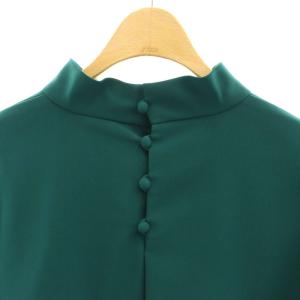 ADORE ハイツイストスパンビッグカフブラウス 長袖 38 グリーン /DF OS