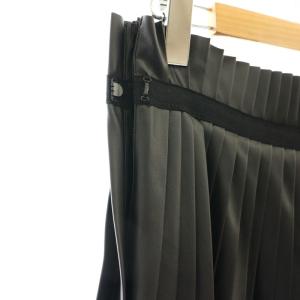 ADORE ノワールレザープリーツスカート ロング 36 ブラック /DF OS