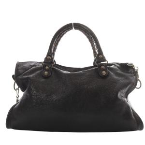 BALENCIAGA ザ ジャイアント シティ ハンドバッグ 2way ブラック ミラー付き 281770