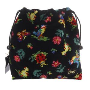 ハイジ 巾着 ポーチ 銀座 WEB限定 黒 ブラック /SR1