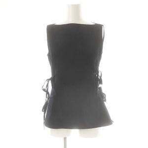 ノースリーブトップス カットソー リボン XS ネイビー 43657 /DF OS