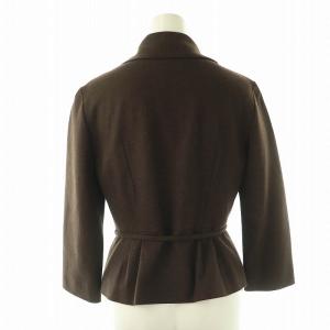 SYBILLA セットアップ アンゴラ ウール混 ジャケット スカート 膝丈 Mブラウン /HK OS