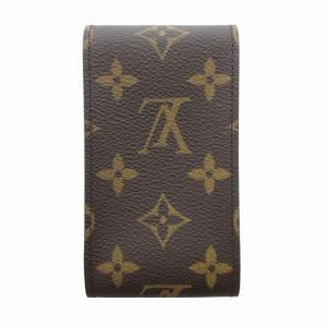 LOUIS VUITTON モノグラム エテュイ シガレットケース 茶 ブラウン M63024 /JS