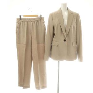 スーツ セットアップ テーラードジャケット スラックスパンツ イージー 38 ベージュ /MI OS